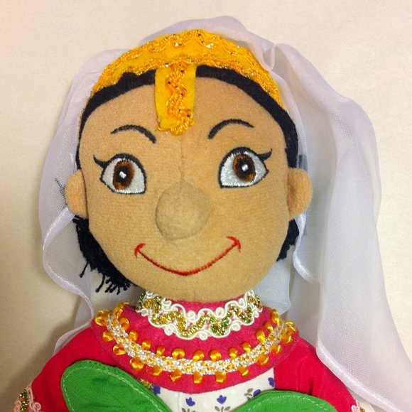 Vintage Disney Parks Disneyland it's a small world India Girl Bean Bag Plush - Picture 3 of 8